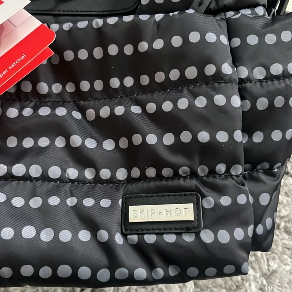 Skip Hop Riverside Ultra Light Diaper Satchel Bag in Cute Polka Dot Design